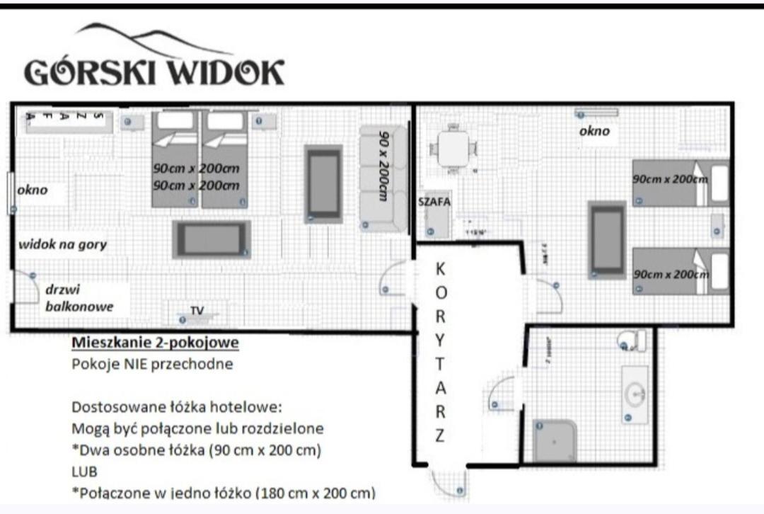 Gorski Widok Karpacz Apartamenty I Pokoje- Salon Kominkowy Esterno foto